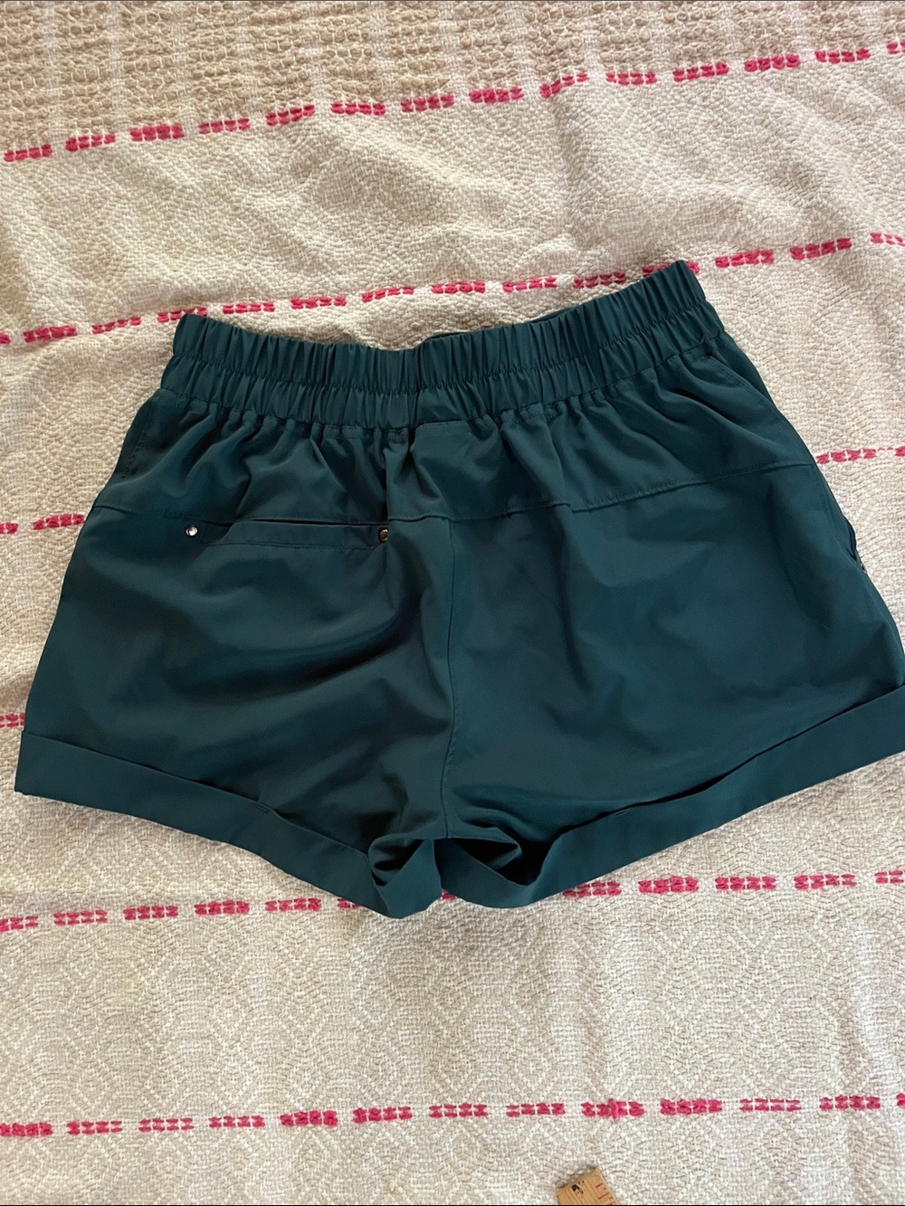 Mondetta Outdoor Project Women’s Teal Drawstring Casual hiking Shorts - Picture 4 of 5
